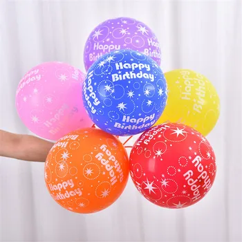 10stk 12 tommer Latex Ballon Flerfarvet Balloner Happy Birthday Party Party Balloon Oppustelig Dekoration Globos Luft Bolde Balongerne