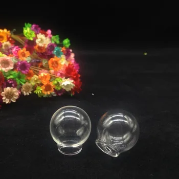 10stk/20*12 mm Tomme glas globe Mini Glas Kugle Vedhæng, Charms Hætteglas Ønsker Flasker håndlavet diy smykker terrarie tilbehør