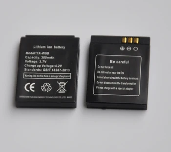 10STK 380mAh Genopladeligt Li-ion Lithium Polymer Batteri-Backup Erstatning For DZ09 A1 W8 V8 X6 smart ur
