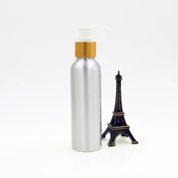 10stk 50/100 ml Aluminium metal spray flaske, pumpe med mist Spray Genpåfyldelige Flasker med PP Cap ( sort / hvid / gennemsigtig )