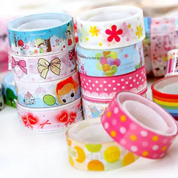 10stk Blandet Farver Japansk Washi Tape Hobby Dekorative Crafting Tape Skrot Søde piger