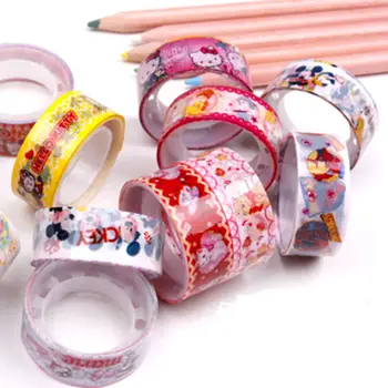 10stk Blandet Farver Japansk Washi Tape Hobby Dekorative Crafting Tape Skrot Søde piger