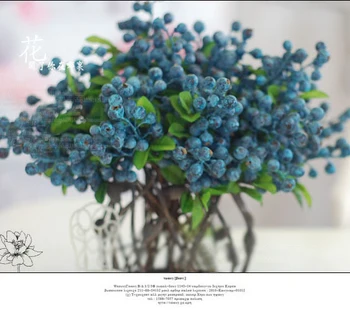 10stk Dekorative Blåbær Frugt, Bær Kunstig Blomst Silke Blomster Frugter Til Bryllup, boligindretning Kunstige Planter