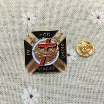 10stk Engros Malta på Tværs af Knights Templar Commandery Frimurer pins og Brocher til the Lodge
