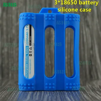 10stk food grade silikone tilfældet for 2600mAh 3.6-3.7 V Li-ion Genopladeligt Batteri, cj 18650 batteri gratis fragt