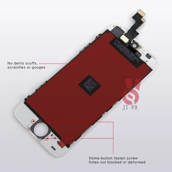10STK Grade A+++ LCD-For iPhone 5S LCD-Skærm touch skærm med digitizer assembly reservedele Gratis DHL
