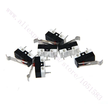 10stk Grænse Mikrokontakt Med Tre Lige Ben Musen Side Nøgle Momentan Micro Limit Switch 1A/125VAC For Makerbot MK7/ MK8