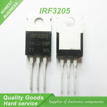 10stk IRF3205 IRF3205PBF MOSFET MOSFT 55V 98A 8mOhm 97.3 nC-TIL-220 nye originale