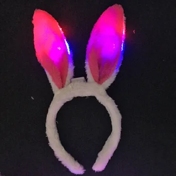 10STK LED-Lys, Selvlysende Kanin Ører Blottere Bunny Ører Hovedklæde Hovedbøjle Børne Fødselsdag, Gave, Fest Forsyninger