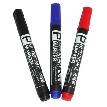 10stk Markør Pen Permanent Vandtæt Fedtet Markør Pen til White Board Highlighter Stationery Office skoleartikler 1,5 mm