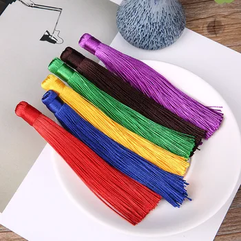 10stk/masse 23 Farver 12cm Silk Tassel Øreringe Charms Vedhæng Satin med Kvaster for DIY Smykker at Gøre Resultaterne Borlas Piel