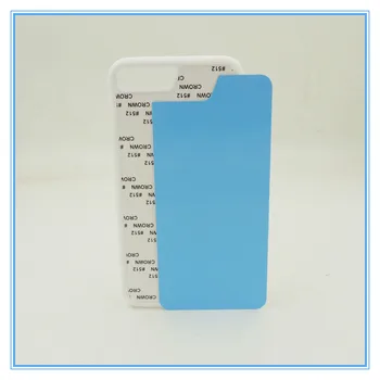 10stk/masse 2D-Sublimation Blank Blødt TPU Cover Til iPhone 7 Plus 8 Plus Telefon Dække Aluminium Skær og Lim