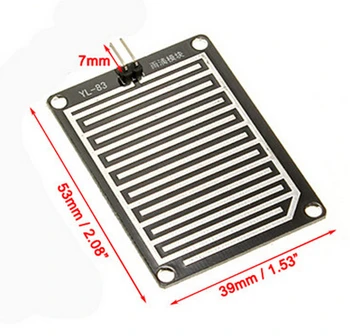 10stk/masse 3.3-5V Regn Regndråber Detection Sensor Regn Modul Vejr Luftfugtighed sensor Modul Til Arduino