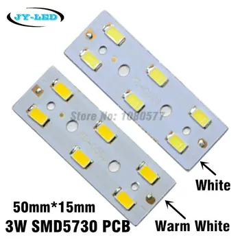 10stk/masse 3W LED SMD 5730 Kort Rektangel lyskilde Aluminium Plade i Krystal Lampe Belysning