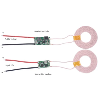 10stk/masse 5V 2A ultra hig Nuværende Trådløse strømforsyningsmodul Transmitter Receiver Opladning Spole for elektronik eller undervisning