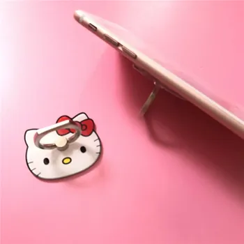10stk/masse Dejlige Hello Kitty Støtteben Mærkat Mobiltelefon Pad Ring Indehaveren Tilbehør Til iphone, Samsung, Huawei Part, Kids Fordel
