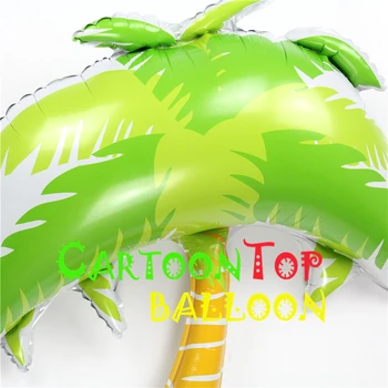 10stk/masse Giant Green Palm coconut tree ballon Helium til Golden Hawaiian Beach fødselsdag balloner Udendørs bryllup indretning