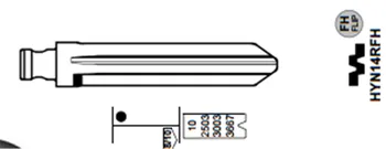 10stk/masse KEYDIY Universal Fjernbetjeninger Flip Blade 33#, HYN14RFH for Hyundai, Kia