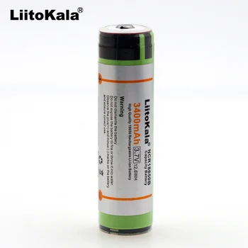 10stk/MASSE Liitokala Nye Beskyttet Oprindelige 18650 Genopladeligt batteri NCR18650B 3400mAh med PCB 3,7 V Gratis Fragt