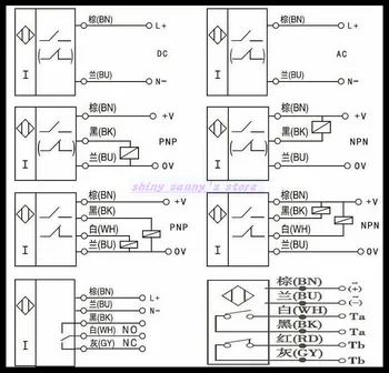 10stk/Masse LJ12A3-4-Z/DX M12 DC6~36V NC DC200mA 4mm detektionsafstand 2-wire Induktiv Sensor Påvisning Skifte
