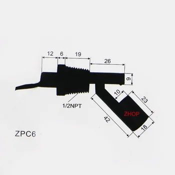 10stk/Masse M16*2,0 mm 100V Side mount niveauafbryder Controller Vand Niveau Sensor ZPC6 1A1