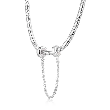 10stk/masse Prop Kæde, Charme Perler Passer til Pandora Sølv 925 Oprindelige Armbånd Sterling Perler til smykkefremstilling