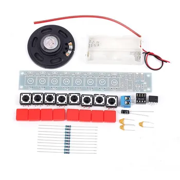 10STK NE555 Elektroniske komponenter DIY Kit Elektrisk Klaver, Orgel Modul DIY-Sæt med Batteri Box Elektroniske DIY Kits