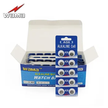 10stk/pack Wama AG6 1,5 V Alkaline Knap Celle Batterier, SR920SW SR69 SG6 LR69 171 920 Disponibel Se Coin Batteri