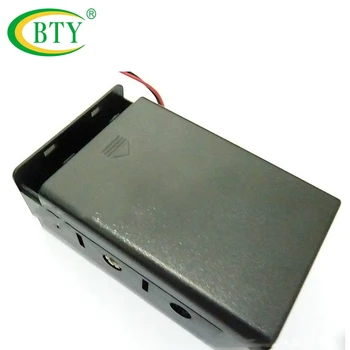 10stk Plast Sort D Size 4.5 V Batteri Opbevaring af Batterier Holder Beholder Til 3xBateria Med Ledning Fører