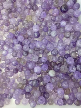 10stk Temmelig små naturlige ametyst quartz krystal kugle Healing natursten som Julegave