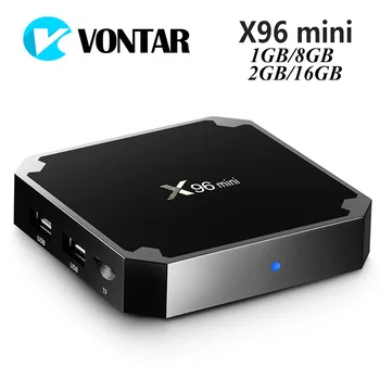 10stk VONTAR Android 7.1-TV-BOKSEN 2GB16GB Amlogic S905W Quad Core Suppot WiFi Media Player IPTV Boks X96 mini 1 GB 8 GB X96mini