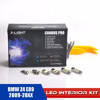 10stk Xenon White Premium LED Pære Interiør Reading Light Kit til BMW Z4 E89 2009-20XX med Kort Lys Dome Lys Alle i et kit