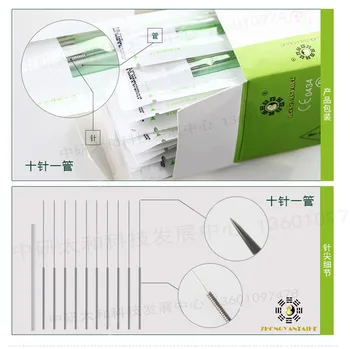10X 500pcs Sterile Akupunktur Nåle Enkelt Bruger 500pcs/boks, Zhongyantaihe Akupunktur nål Rustfrit stål håndtag nål