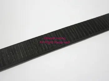 10x2mm Sort interval stribe lædersnøre 10mm flad læder snor
