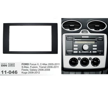 11-046 Bil Radio fascia FORD Focus II C-Max S-Max Fusion, Fiesta Ramme Kit 2005-2011 dash Mount Adapter Kit Trim Panel