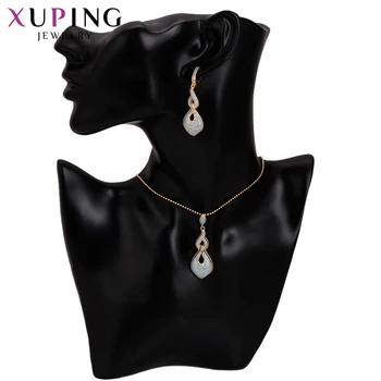 11.11 Tilbud Xuping Mode Elegant 2-Stykker prydet Med Syntetiske ZIRKONIA Smykker til Kvinder Halloween Gave S61-64217