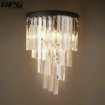 110v 220v Moderne Kunst crystal udsmykning Strygejern væglampe væglampe indendørs belysning væg sconces til soveværelse