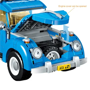 1167pcs Skaberen Serie Byen Bil Mursten Volkswagen Beetle-Modellen byggesten yrelsen Kompatibel LegoINGlys Legetøj for Børn