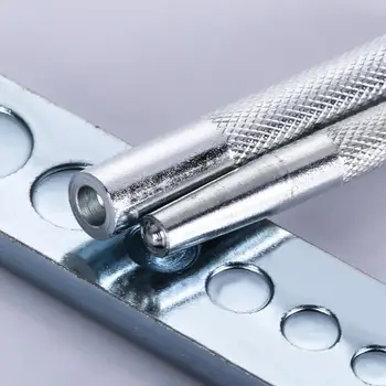 11PCS Metal Læder hæfter Dø Hul Snap Nitte, 10mm/12mm/15mm Osv. Nitte-Knappen Setter Base Kit Til DIY Læder Værktøj