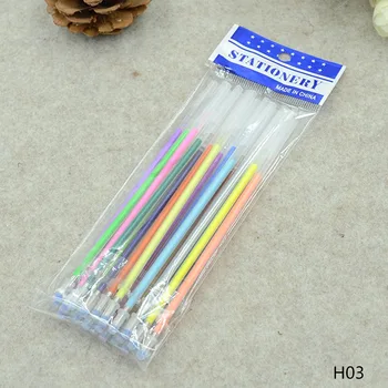 12, 24, 36, 48 Farver 12pcs/pack Flash Kuglepen Gel Pen Highlighters Refill Farve Fuld Skinnende Refills Maleri Bolden Punkt Pen