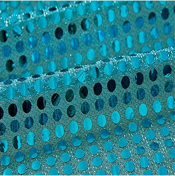 12 Farver 3m/lot 1 Meter bredde Sequined Klud Gardin Stof, Dekorative Materiale Tekstiler Skinnende danseforestilling Tekstil