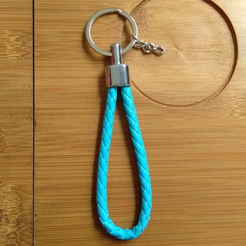 12 stk/masse Hånd-vævet Læder nøglering Simple Passer DIY Smykker Tilbehør Til pomponer