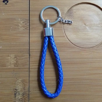 12 stk/masse Hånd-vævet Læder nøglering Simple Passer DIY Smykker Tilbehør Til pomponer