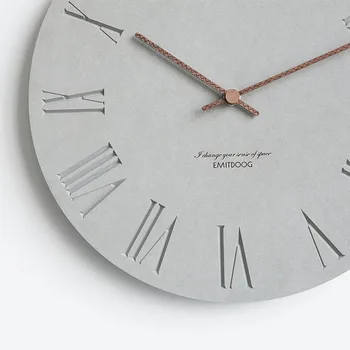 12 Tommer Nordiske Vægur Moderne Og Kreative Clock-Minimalistisk Stue Hængende Ur Sengen Mute Træ Ur Hjem Indretning
