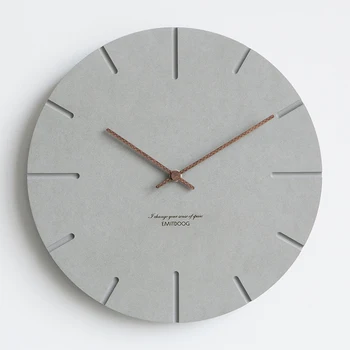 12 Tommer Nordiske Vægur Moderne Og Kreative Clock-Minimalistisk Stue Hængende Ur Sengen Mute Træ Ur Hjem Indretning