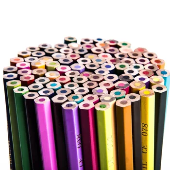 120 farve vandopløselige / fedtet farve føre højt niveau art farve blyant, akvarel maleri blyant hemmelige have malet farve pen