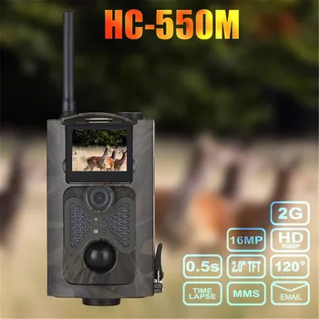 120 Grader Night Vision Jagt Kamera HC-550 M 2G SMS Wild Hunter Spil Trail Fælde Pir Sensor Gsm Mms Infrarød Dyreliv Kamera