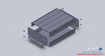 122*45-110mm (W-H-L), lille aluminiums-kabinet elektronisk/aluminium rum/små aluminiums boks tilfælde/aluminium oxid-box