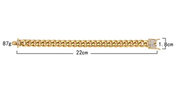 12mm Rustfrit Stål Cubanske Armbånd Iced Out Indkøbskurv Guld Finish Luxury Link Armbånd Til Mænd, Med Max Lås Drop Shipping