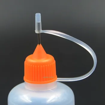 12pcs 50 ml Mix 6 Farver Tom Plastik Squeezable Flydende Dropper at Fylde Flasker nålespidsen LDPE